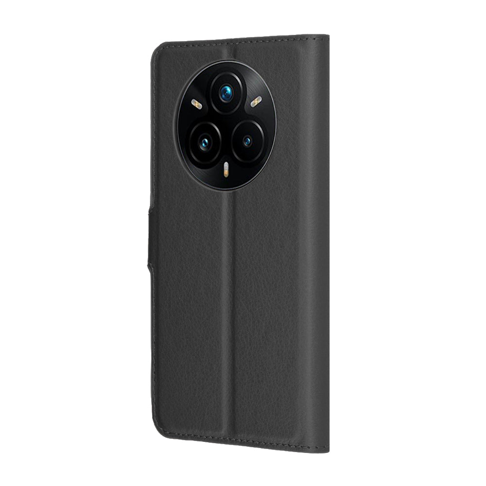 Hoes voor Realme 14 Pro+, Techsuit, Leather Folio, Zwart