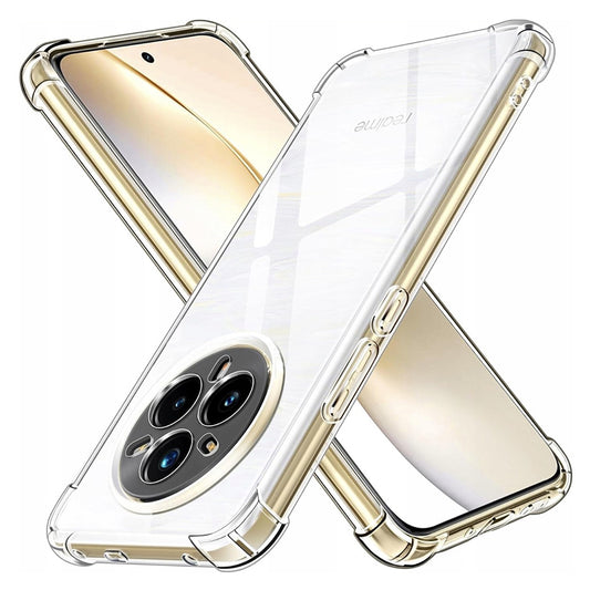 Hoes voor Realme 14 Pro+, Techsuit, Schokbestendig Helder, Transparant
