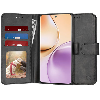 Hoes voor Realme 14 Pro, Techsuit, Diary Book, Zwart
