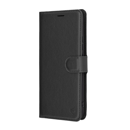 Case for Realme 14 Pro, Techsuit, Leather Folio, Black