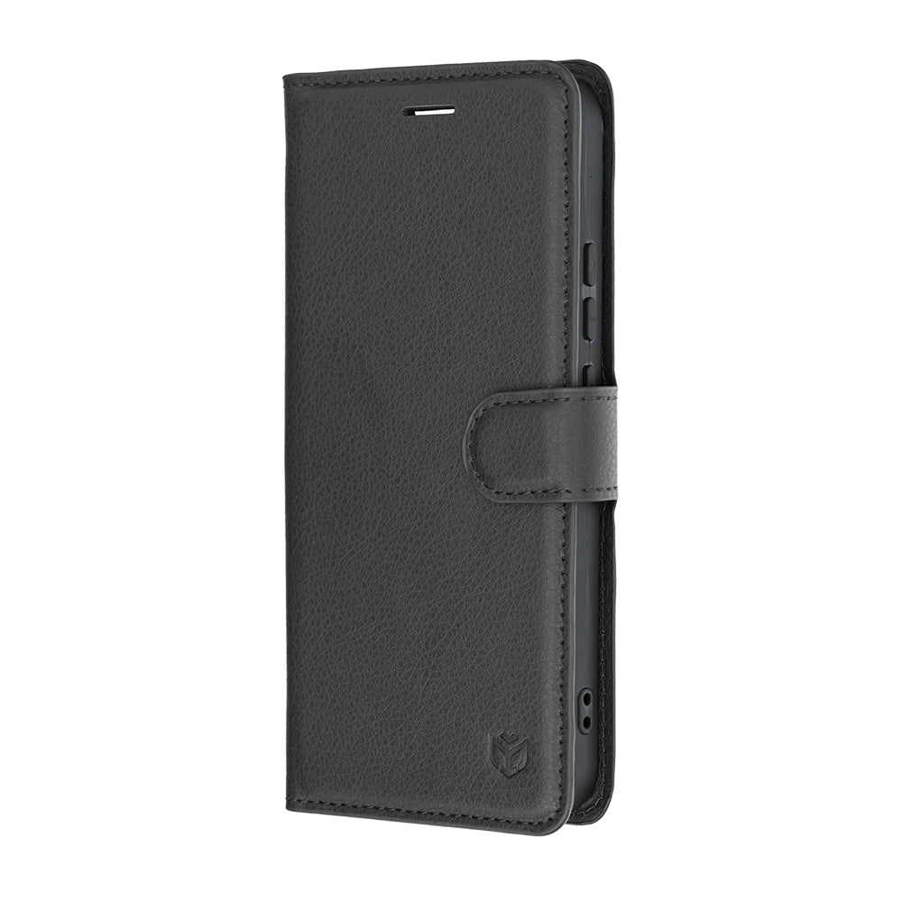 Hoes voor Realme 16, Techsuit, Leather Folio, Zwart