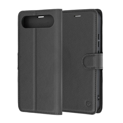 Hoes voor Realme 16, Techsuit, Leather Folio, Zwart