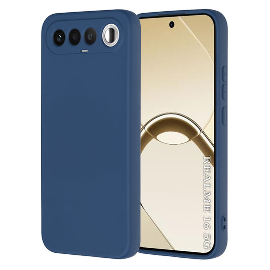 Telefoonhoesje voor Realme 16, Techsuit, SoftFlex, Marineblauw