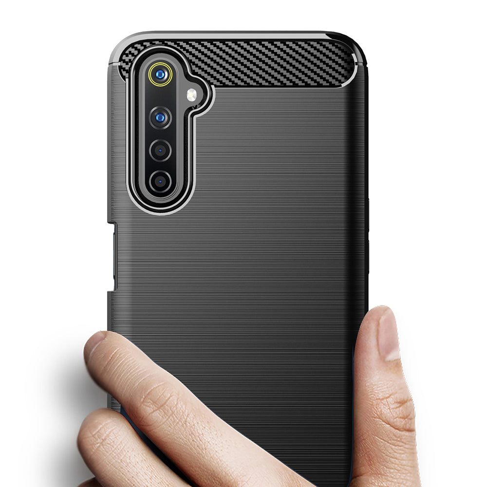 Case for Realme 6 Pro, Techsuit, Carbon, Black