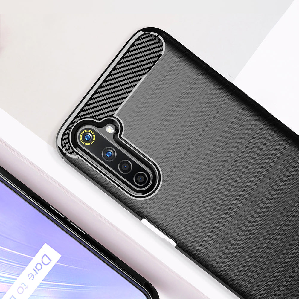 Case for Realme 6 Pro, Techsuit, Carbon, Black