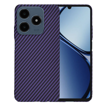 Hoes voor Realme C63 / C61, Techsuit, Carbonite FiberShell, Paars