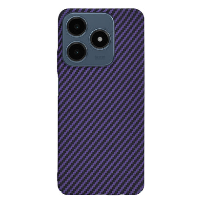 Hoes voor Realme C63 / C61, Techsuit, Carbonite FiberShell, Paars