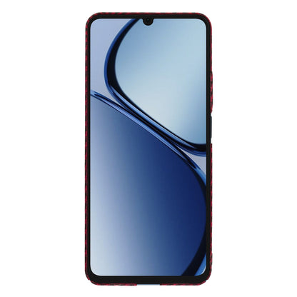 Hoes voor Realme C63 / C61, Techsuit, Carbonite FiberShell, Rood