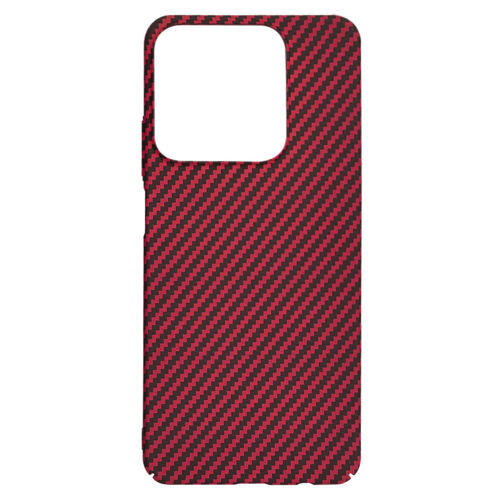 Hoes voor Realme C63 / C61, Techsuit, Carbonite FiberShell, Rood