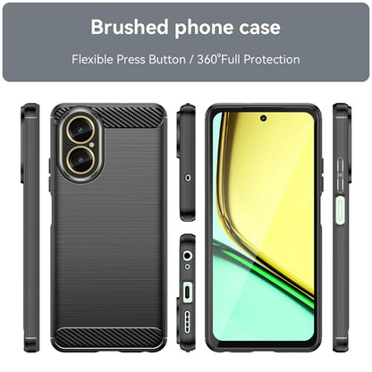 Case for Realme C67 4G, Techsuit, Carbon, Black