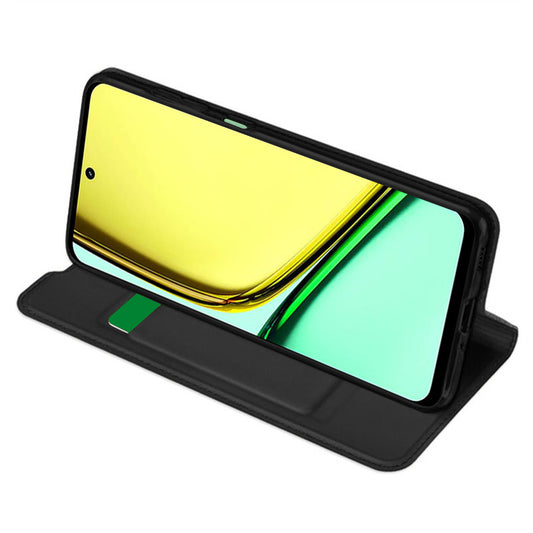Case for Realme C67 4G, Techsuit, Magskin Book, Black