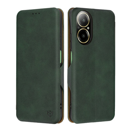 Case for Realme C67 4G, Techsuit, Safe Wallet Plus, Green