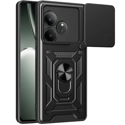Hoes voor Realme GT 6T / GT 6, Techsuit, CamShield, Zwart
