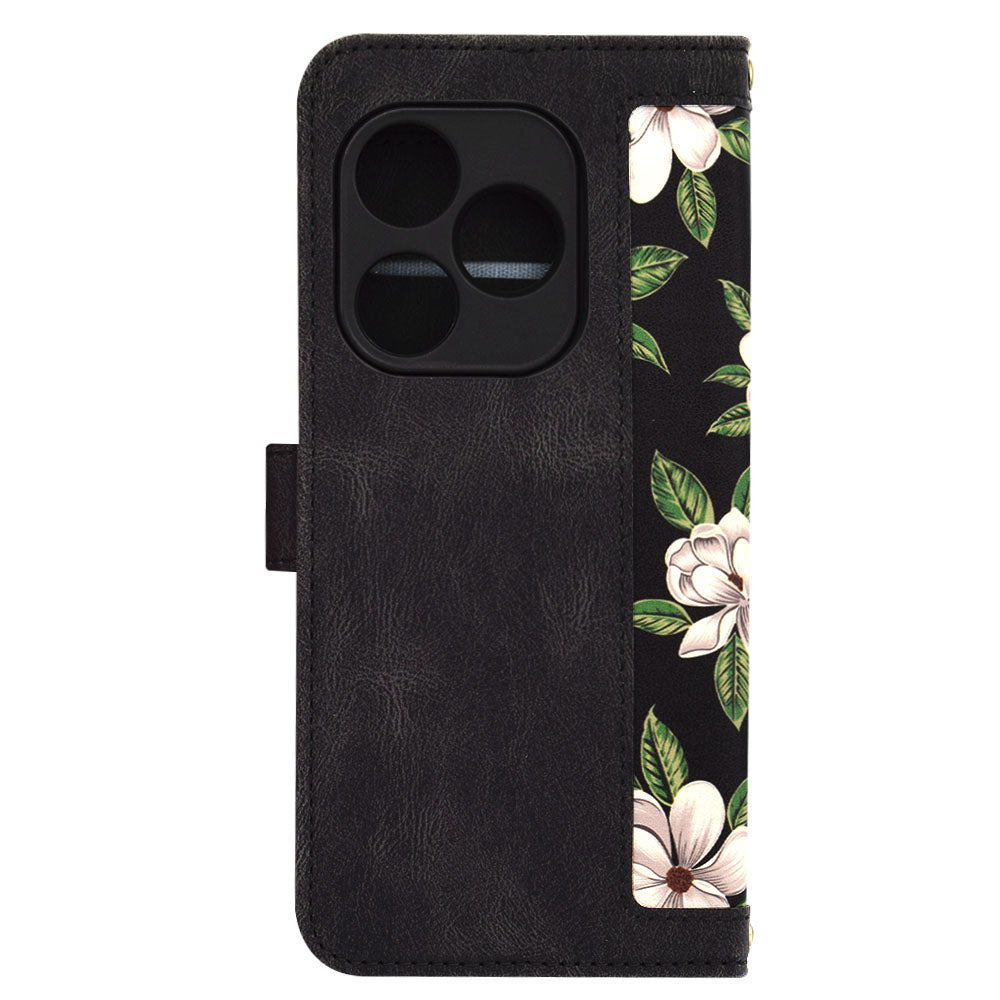 Hoesje voor Realme GT 6T / GT 6, Techsuit, FlipCraft, Zwart