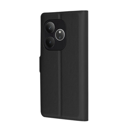 Hoes voor Realme GT 6T / GT 6, Techsuit, Leather Folio, Zwart
