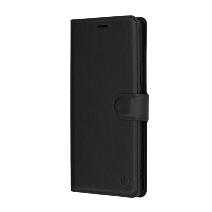Hoes voor Realme GT 6T / GT 6, Techsuit, Leather Folio, Zwart