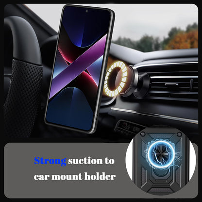 Hoes voor Realme GT 8 Pro, Techsuit, CamShield (Ronde Camera Uitsnede), Blauw