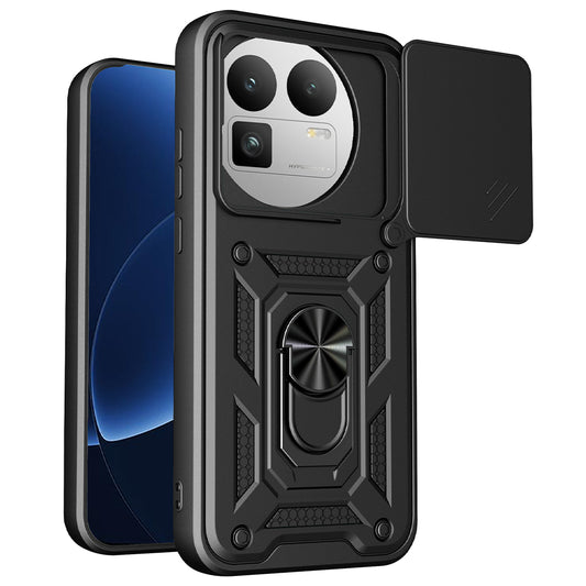 Hoes voor Realme GT 8 Pro, Techsuit, CamShield (Ronde Camera Uitsnede), Zwart