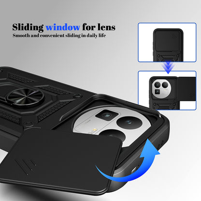 Hoes voor Realme GT 8 Pro, Techsuit, CamShield (Ronde Camera Uitsnede), Zwart