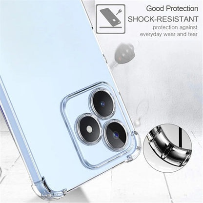 Hoes voor Realme Note 50 / C51, Techsuit, Schokbestendig Helder, Transparant