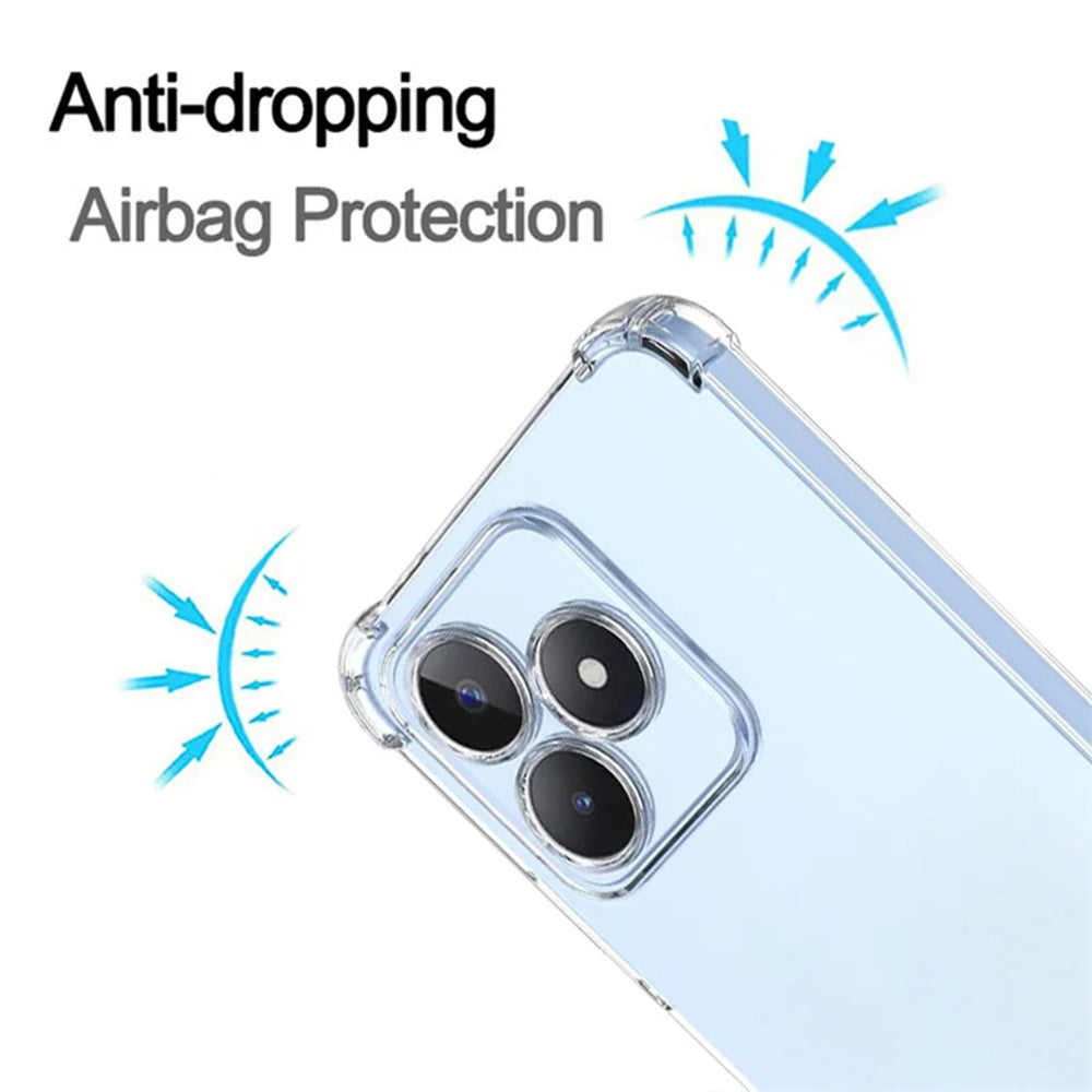Hoes voor Realme Note 50 / C51, Techsuit, Schokbestendig Helder, Transparant