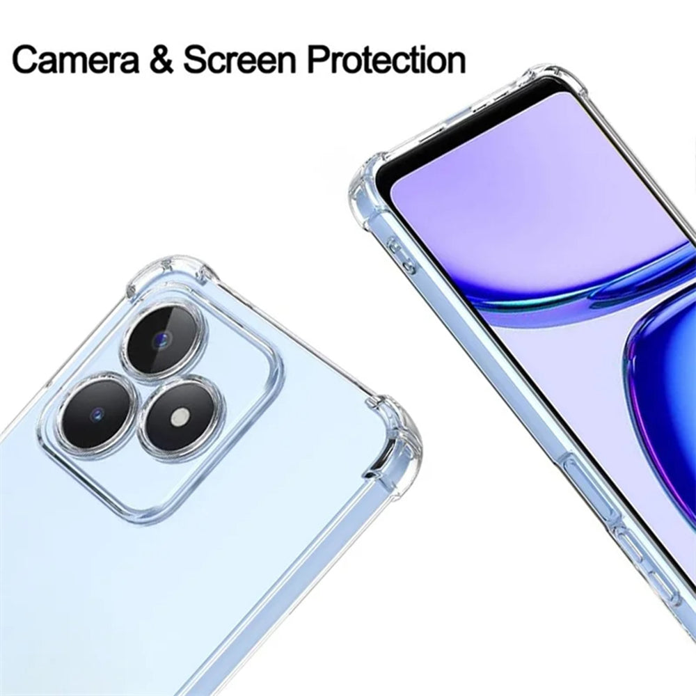 Hoes voor Realme Note 50 / C51, Techsuit, Schokbestendig Helder, Transparant