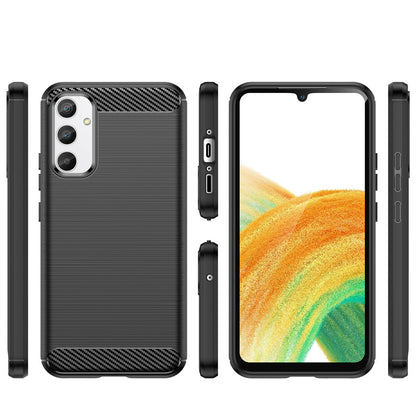 Hoesje voor Samsung Galaxy A34 A346, OEM, Carbon, Zwart