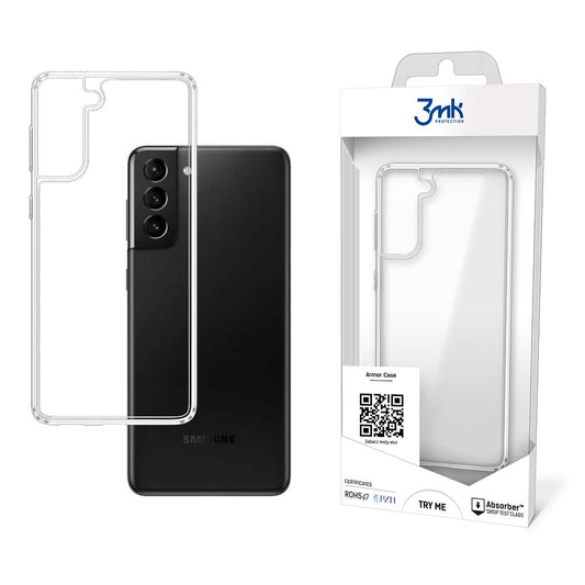 Beschermhoesje voor Samsung Galaxy S21 5G G991, 3MK, Pantser, Transparant 