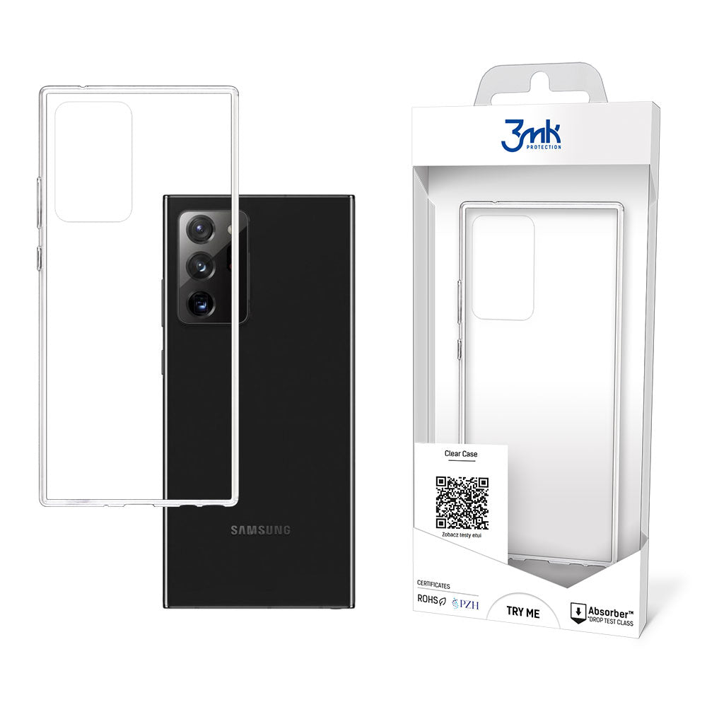 Case for Samsung Galaxy Note 20 Ultra 5G N986 / Note 20 Ultra N985, 3MK, Clear, Transparent