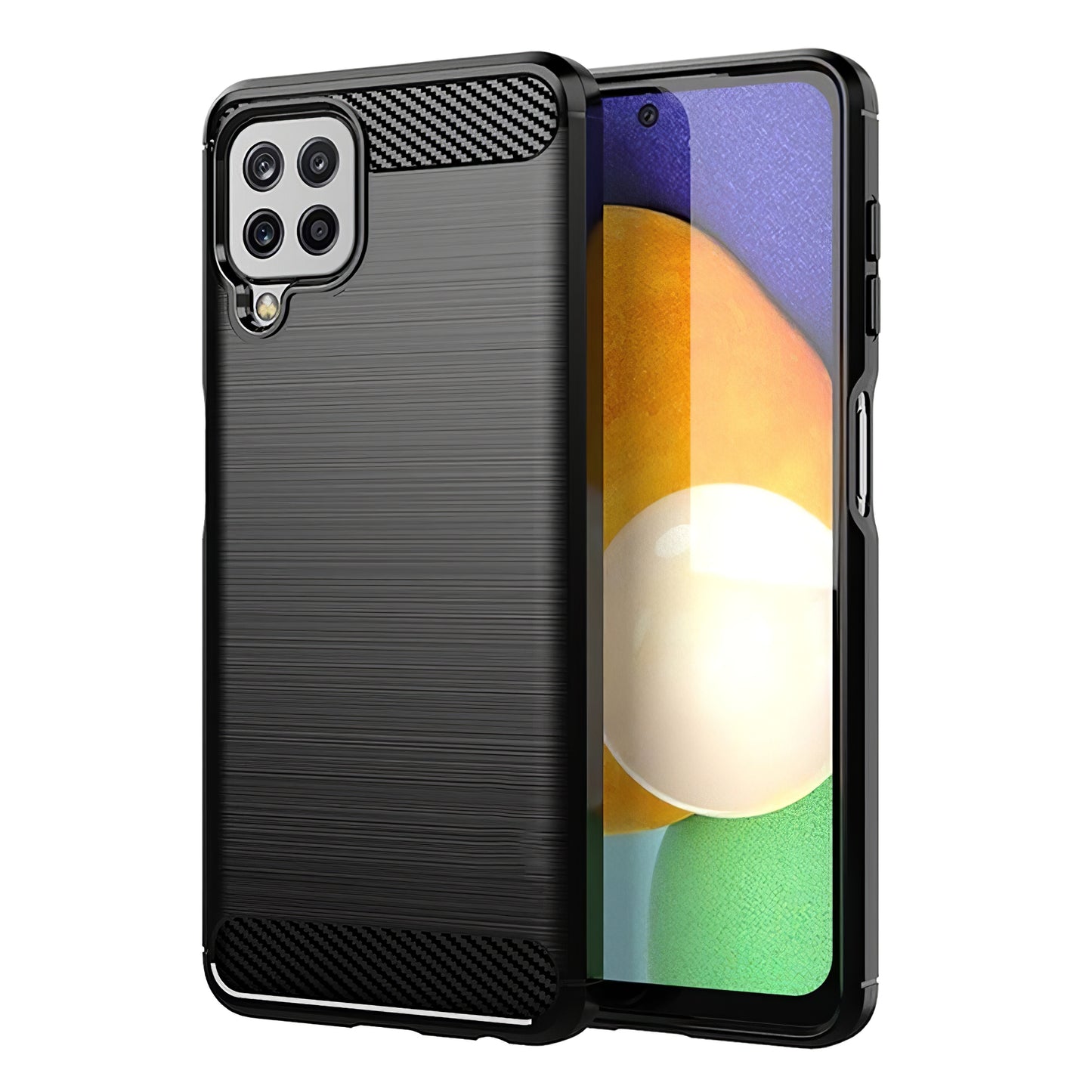 Hoes voor Samsung Galaxy A22 A225, OEM, Carbon, Zwart