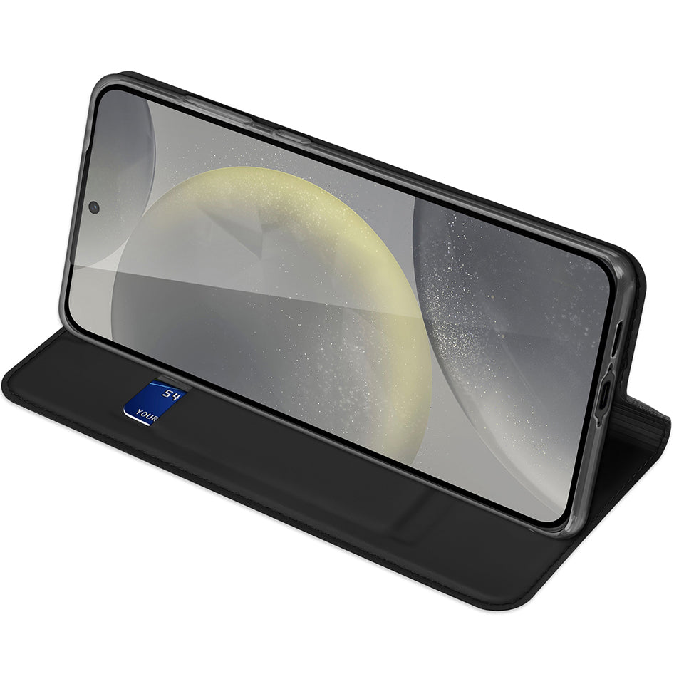 Hoes voor Samsung Galaxy S24 FE S721, DUX DUCIS, Skin Pro, Zwart