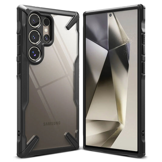 Hoes voor Samsung Galaxy S24 Ultra S928, Ringke, Fusion X, Zwart