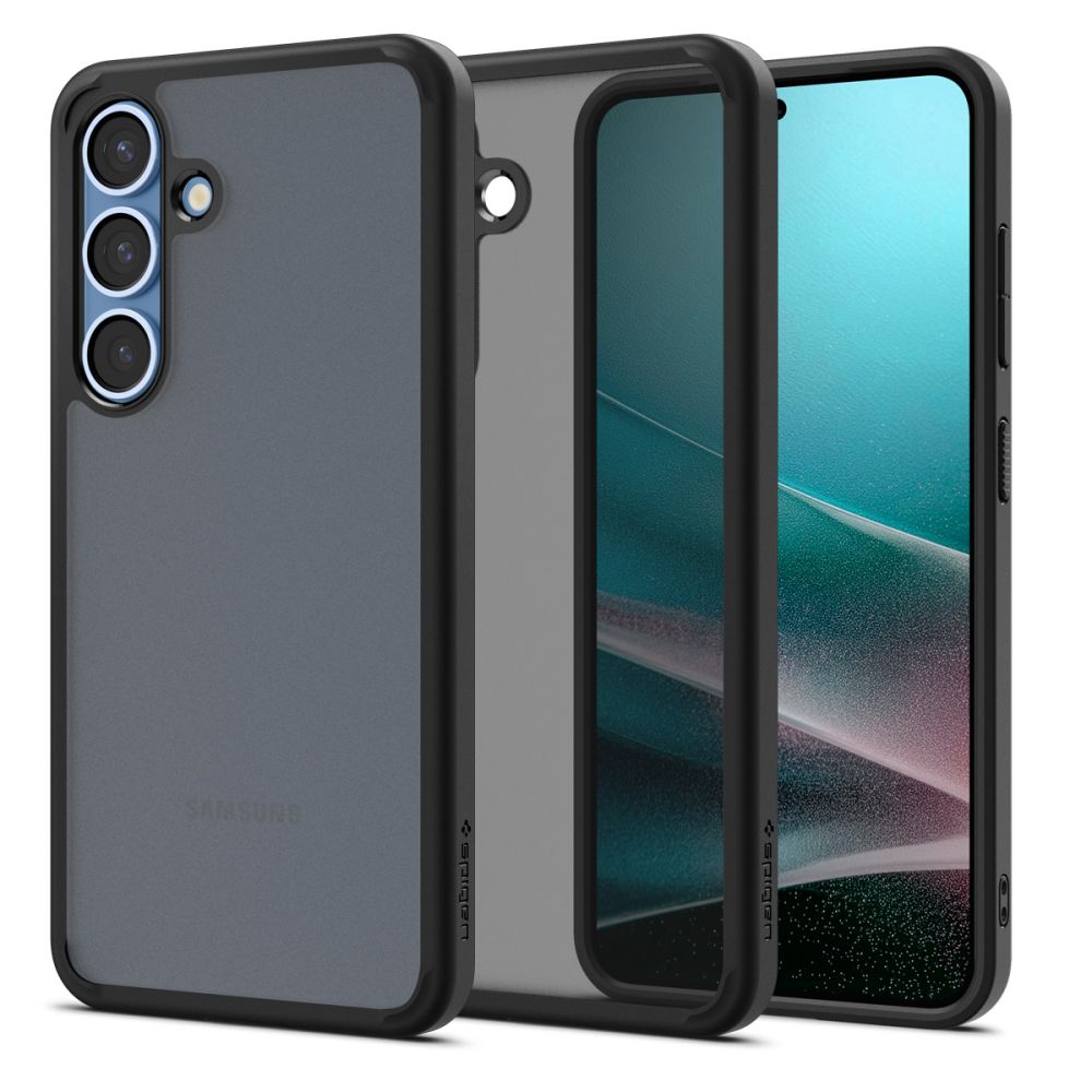 Hoes voor Samsung Galaxy S25 S931, Spigen, Ultra Hybrid, Mat Zwart ACS09007