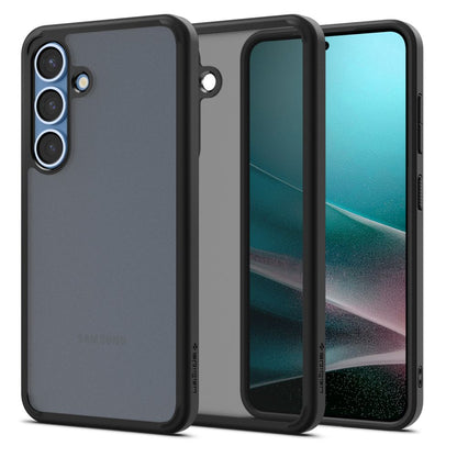 Hoes voor Samsung Galaxy S25 S931, Spigen, Ultra Hybrid, Mat Zwart ACS09007