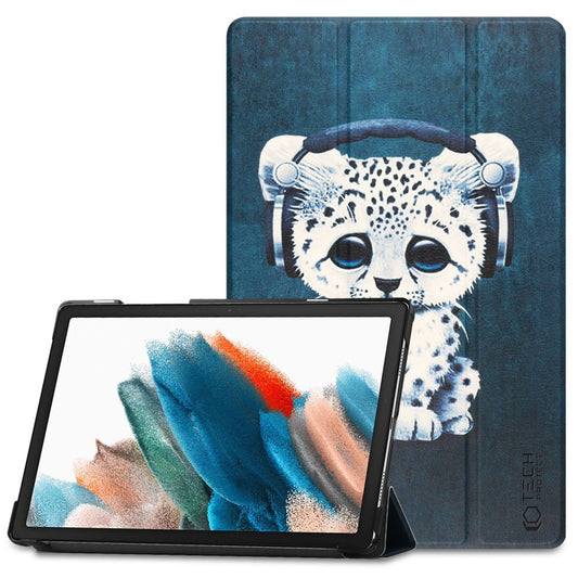Case for Samsung Galaxy Tab A8 10.5 (2021), Tech-Protect, SmartCase Sad Cat, Multicolor
