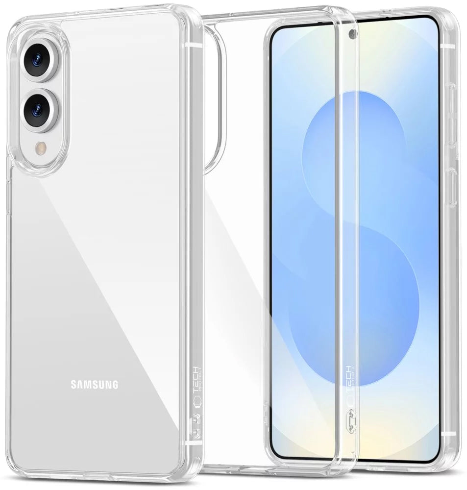 Hoes voor Samsung Galaxy S25 Edge S937, Tech-Protect, Flexair Hybrid, Transparant