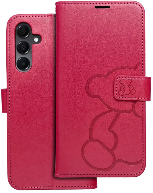 Hoesje voor Samsung Galaxy A16 5G A166, OEM, MEZZO Teddy Bear, Magenta