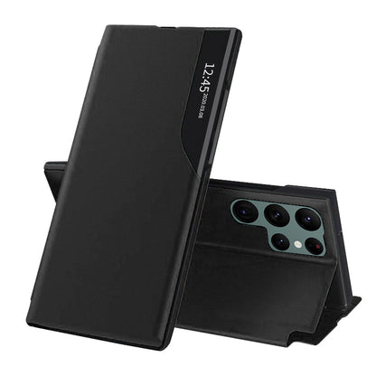 Hoes voor Samsung Galaxy S22 Ultra 5G S908, Techsuit, eFold, Zwart