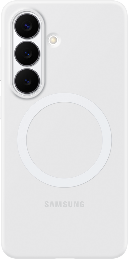 Hoes voor Samsung Galaxy S26 S942, Silicone Magnet Case, Wit EF-ES942CWEGWW