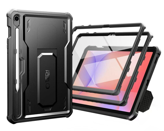 Hoes voor Samsung Galaxy Tab S10 Lite / Tab S10 FE / Tab S9, Tech-Protect, Kevlar Pro, Zwart