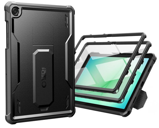 Hoes voor Samsung Galaxy Tab A11+ / Tab A9+, Tech-Protect, Kevlar Pro, Zwart