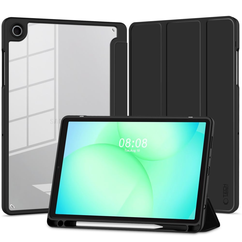 Hoes voor Samsung Galaxy Tab A11 / Tab A9, Tech-Protect, SC PEN Hybrid, Zwart