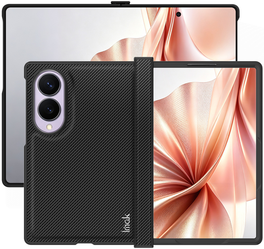 Hoesje voor Samsung Galaxy Z Fold8 F971, Imak, Carbon, Zwart