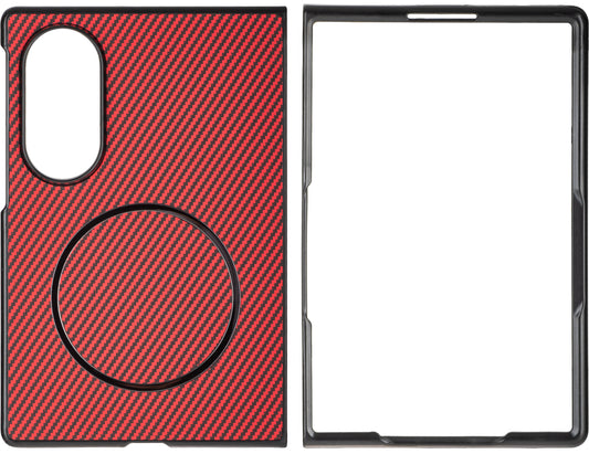 Hoesje voor Samsung Galaxy Z Fold8 F971, OEM, Carbon, Rood