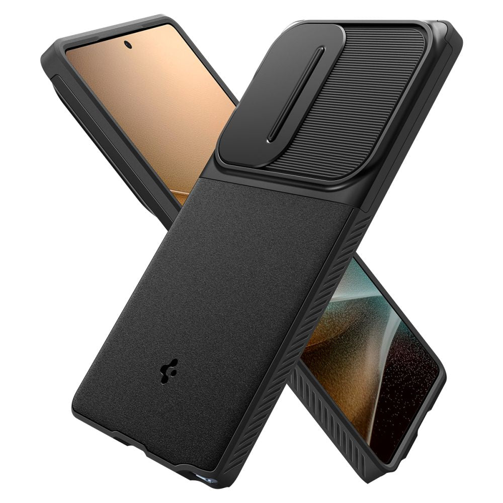 Case for Samsung Galaxy S25 Ultra S938, Spigen, OPTIK ARMOR, Black ACS08969