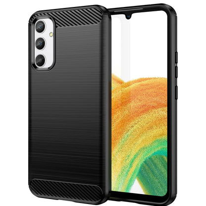 Hoesje voor Samsung Galaxy A34 A346, OEM, Carbon, Zwart