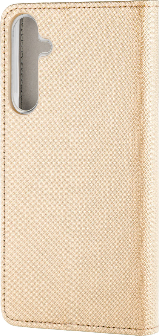 Hoes voor Samsung Galaxy A16 5G A166 / A16 4G A165, OEM, Slimme Magneet, Goudkleurig