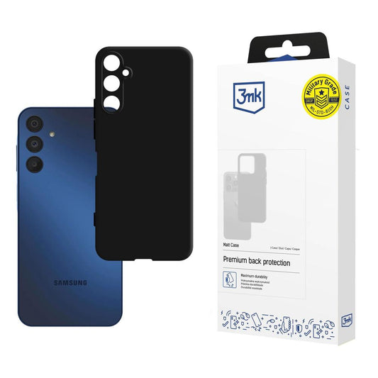 Hoes voor Samsung Galaxy A15 5G A156 / A15 A155, 3MK, Mat Zwart