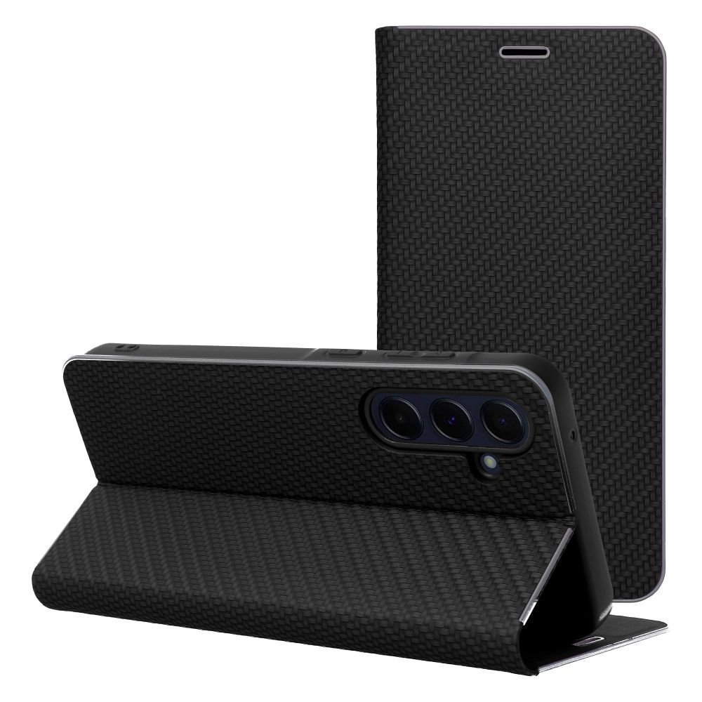 Hoes voor Samsung Galaxy S10 G973, OEM, Luna Carbon, Zwart