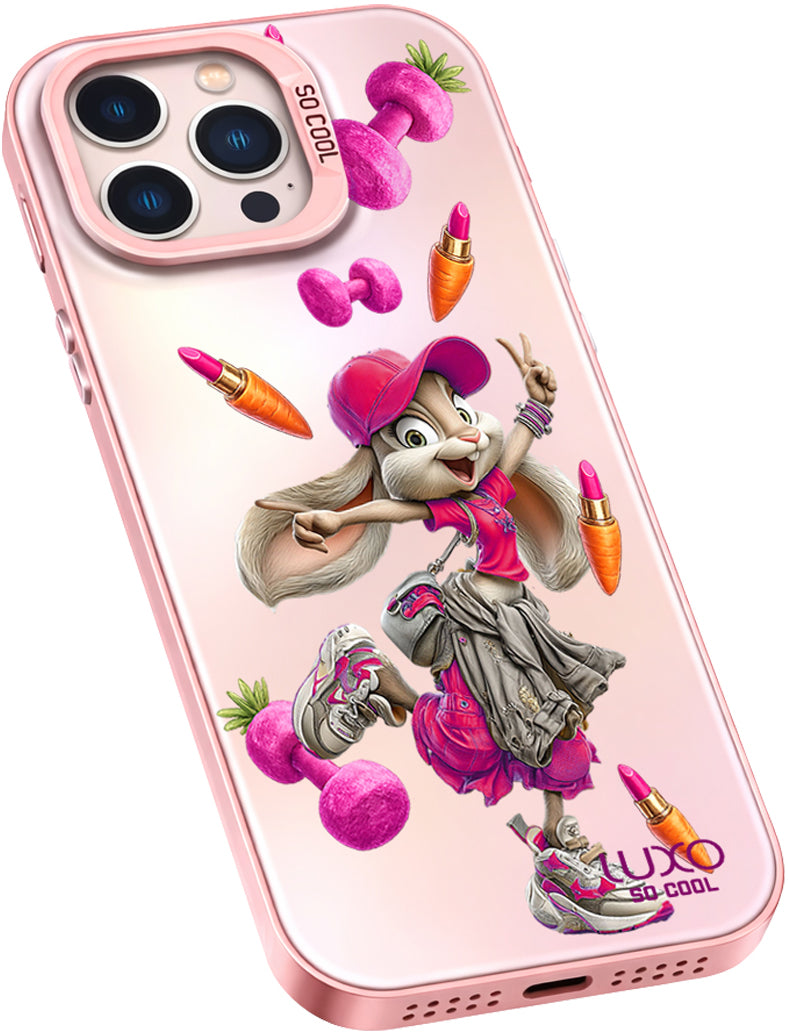 Hoesje voor Samsung Galaxy A55 5G A556, LUXO So CooL, ArcadiA Rabbit, Multicolor